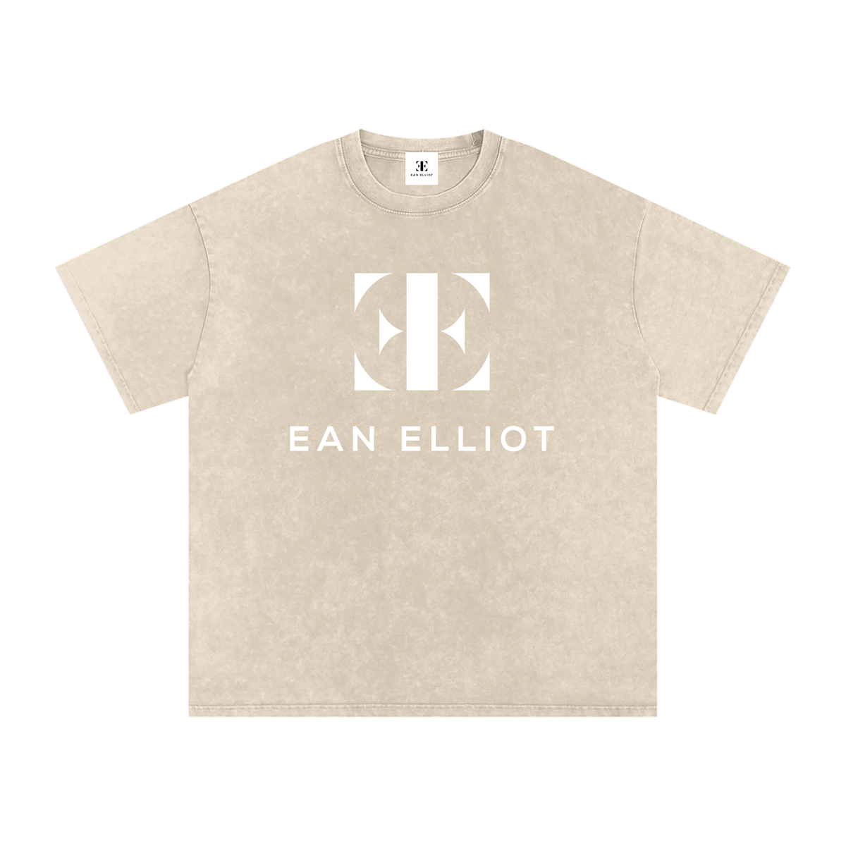 Ean Elliot Snow Washed Oversized Cotton T-Shirt