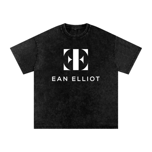 Ean Elliot Snow Washed Oversized Cotton T-Shirt