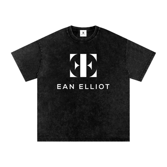 Ean Elliot Snow Washed Oversized Cotton T-Shirt